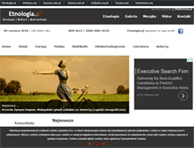 Tablet Screenshot of etnologia.pl